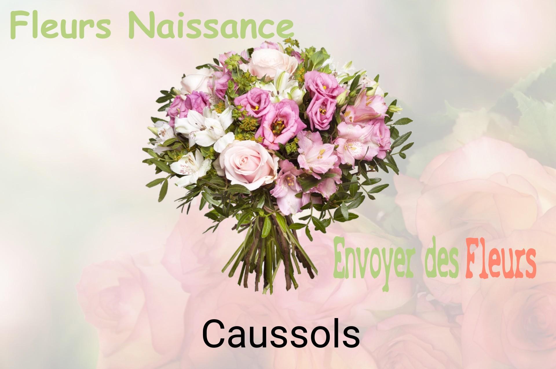 Bouquet de fleurs de naissance livré à Caussols